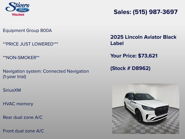 2025 Lincoln Aviator Black Label
