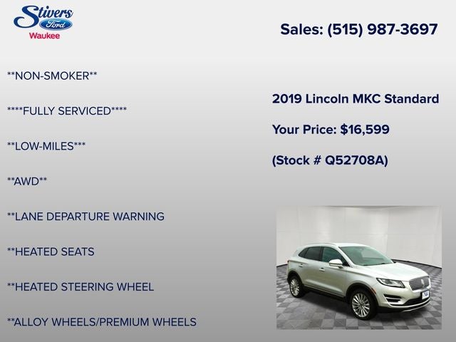 2019 Lincoln MKC Standard
