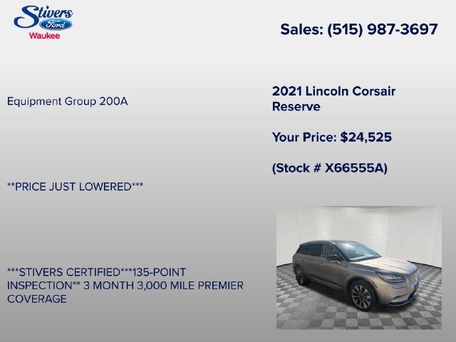 2021 Lincoln Corsair Reserve
