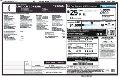 2021 Lincoln Corsair Reserve