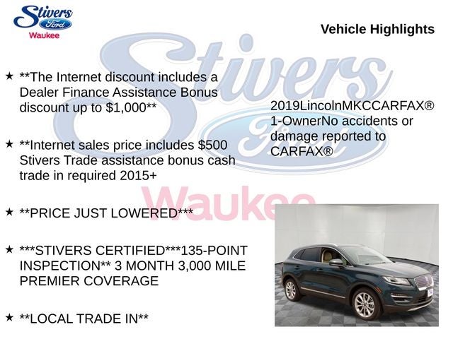 2019 Lincoln MKC Select