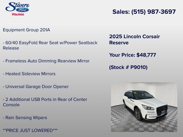 2025 Lincoln Corsair Reserve