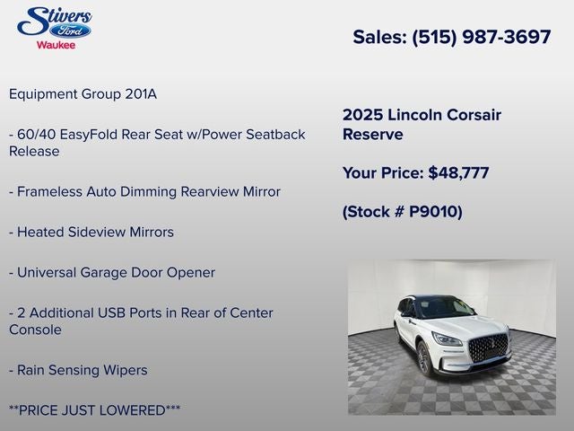 2025 Lincoln Corsair Reserve