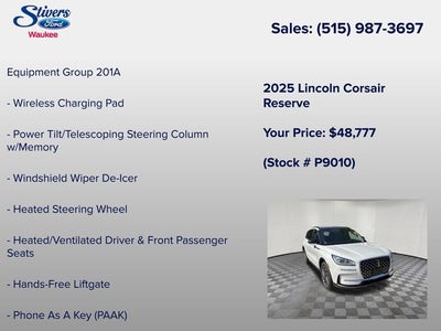 2025 Lincoln Corsair Reserve