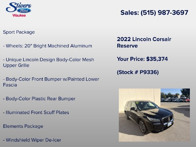 2022 Lincoln Corsair Reserve