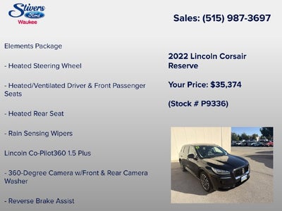 2022 Lincoln Corsair Reserve