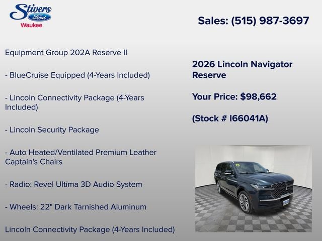 2026 Lincoln Navigator Reserve