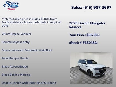 2025 Lincoln Navigator Reserve