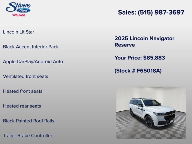 2025 Lincoln Navigator Reserve
