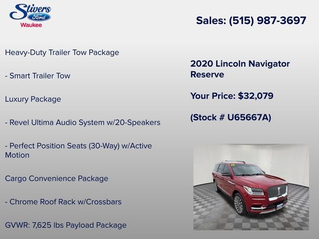 2020 Lincoln Navigator Reserve