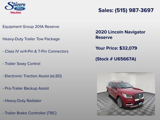 2020 Lincoln Navigator Reserve