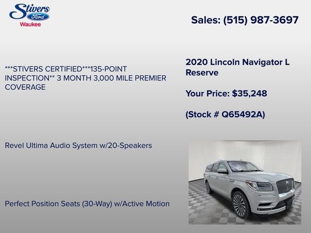 2020 Lincoln Navigator L Reserve
