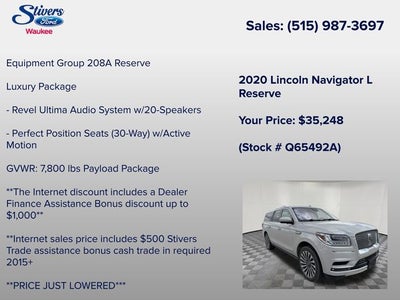 2020 Lincoln Navigator L Reserve