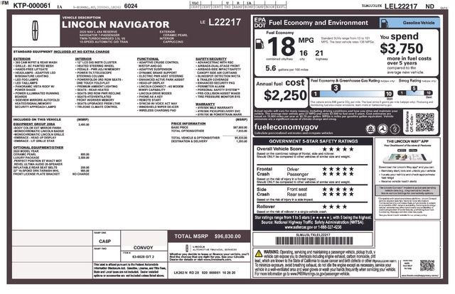 2020 Lincoln Navigator L Reserve