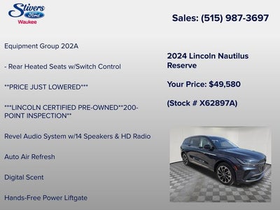 2024 Lincoln Nautilus Reserve