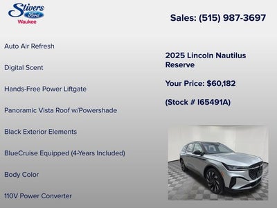 2025 Lincoln Nautilus Reserve