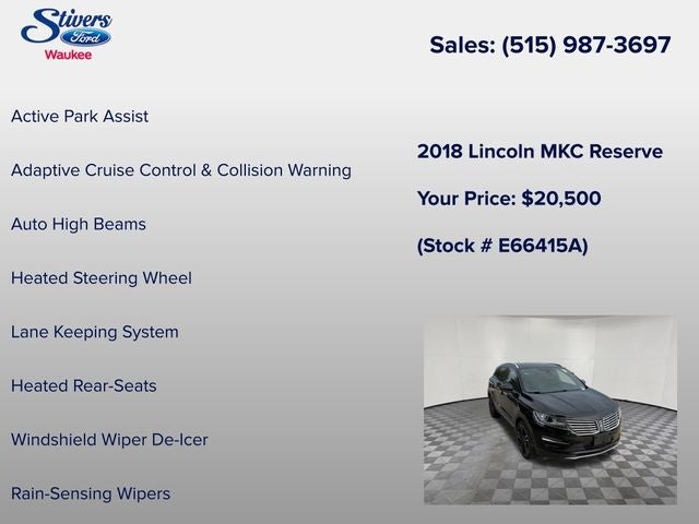 2018 Lincoln MKC Reserve
