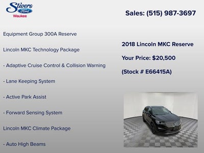 2018 Lincoln MKC Reserve