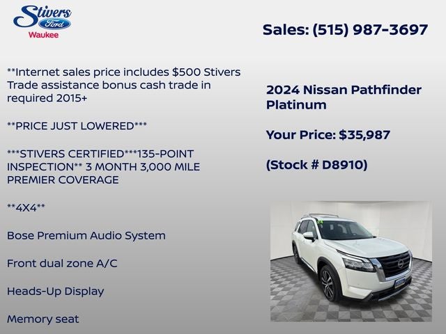 2024 Nissan Pathfinder Platinum