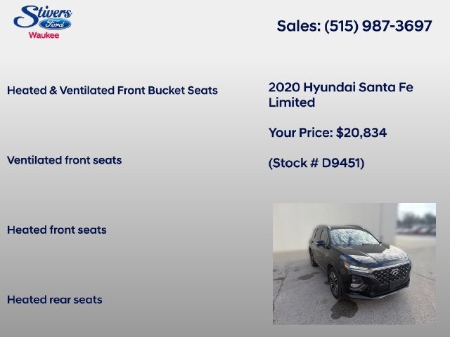 2020 Hyundai Santa Fe Limited