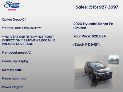 2020 Hyundai Santa Fe Limited