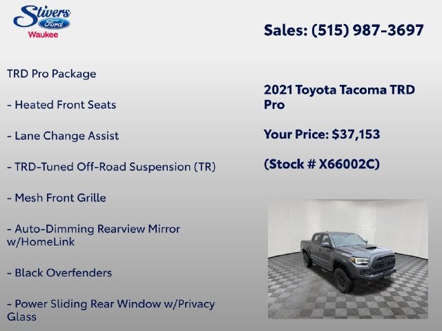 2021 Toyota Tacoma TRD Pro V6