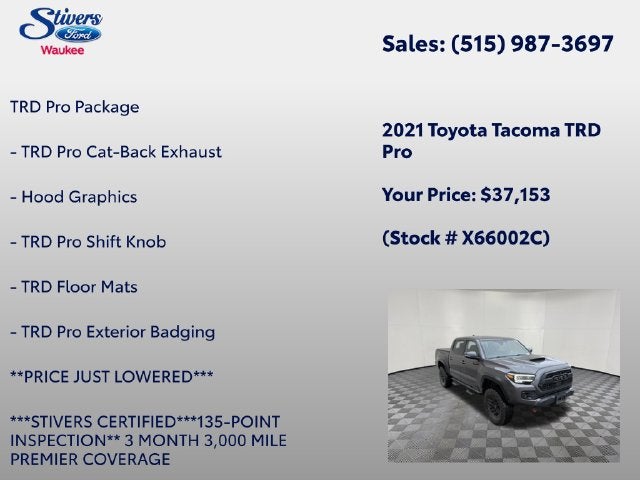 2021 Toyota Tacoma TRD Pro V6