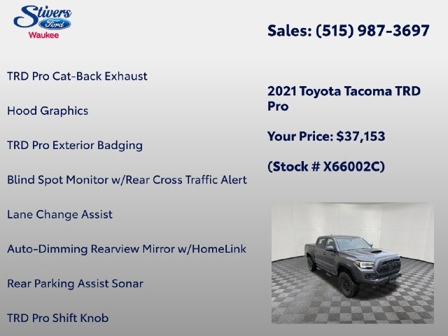 2021 Toyota Tacoma TRD Pro V6