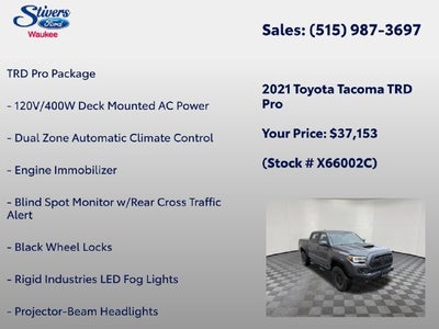 2021 Toyota Tacoma TRD Pro V6