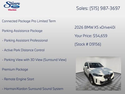 2026 BMW X5 xDrive40i