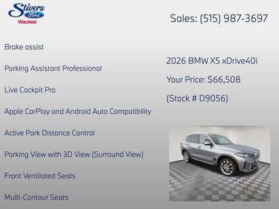 2026 BMW X5 xDrive40i