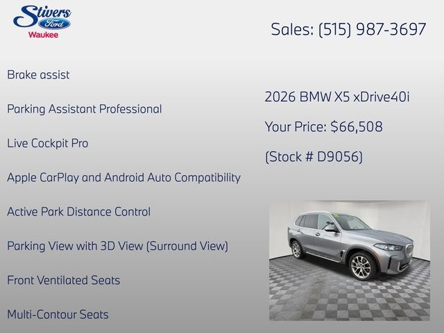 2026 BMW X5 xDrive40i