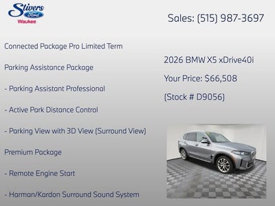 2026 BMW X5 xDrive40i