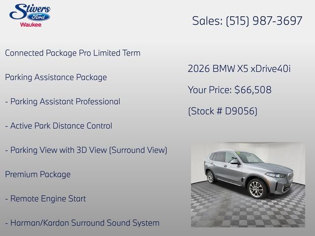 2026 BMW X5 xDrive40i