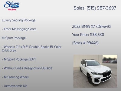 2022 BMW X7 xDrive40i