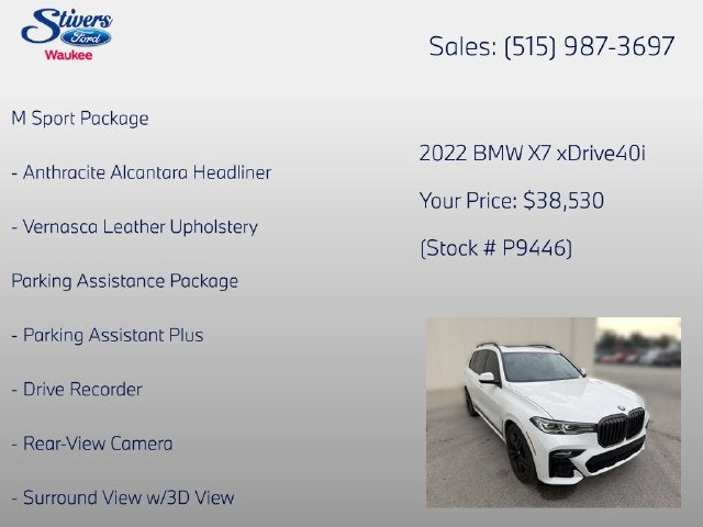 2022 BMW X7 xDrive40i
