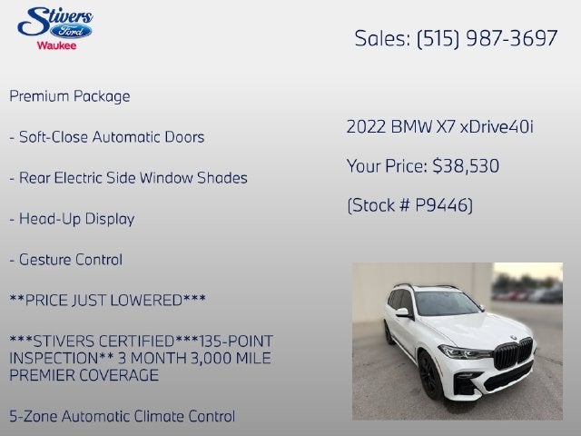 2022 BMW X7 xDrive40i