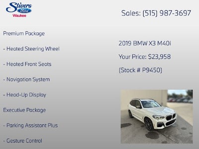 2019 BMW X3 M40i
