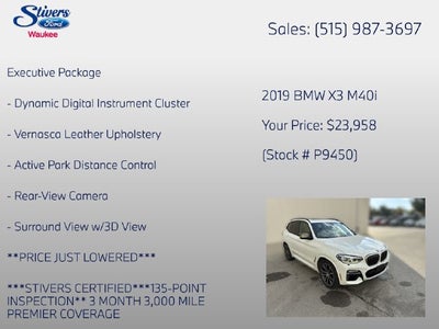 2019 BMW X3 M40i