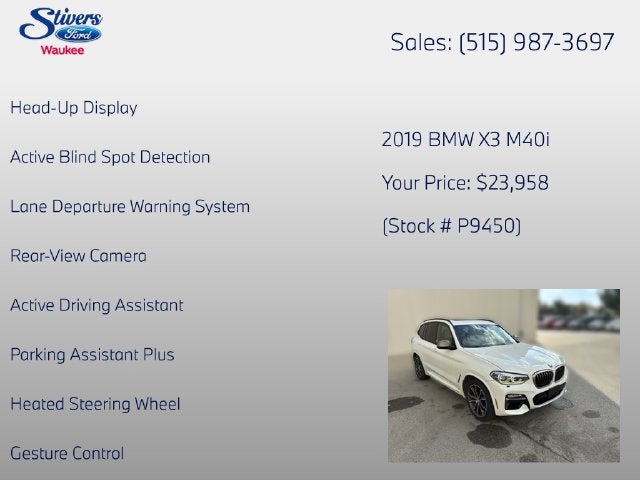 2019 BMW X3 M40i