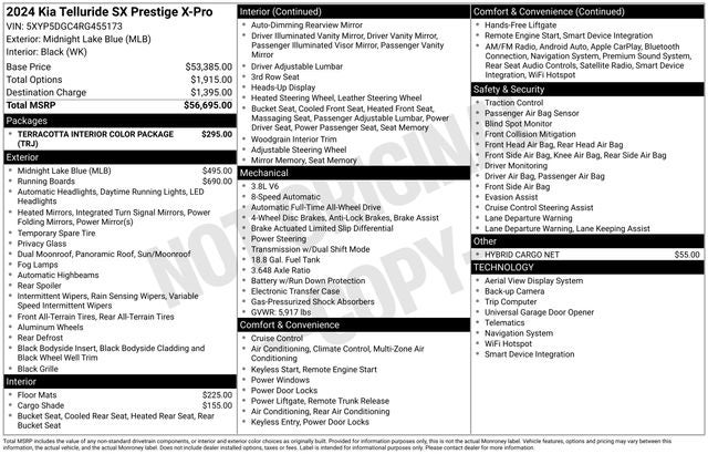 2024 Kia Telluride SX-Prestige X-Pro