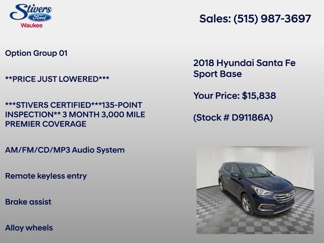 2018 Hyundai Santa Fe Sport 2.4 Base