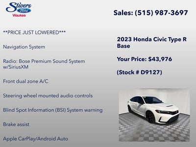 2023 Honda Civic Type R Base
