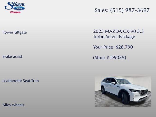 2025 Mazda Mazda CX-90 3.3 Turbo Select