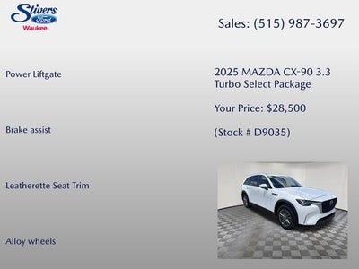 2025 Mazda Mazda CX-90 3.3 Turbo Select