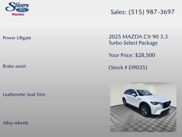 2025 Mazda Mazda CX-90 3.3 Turbo Select