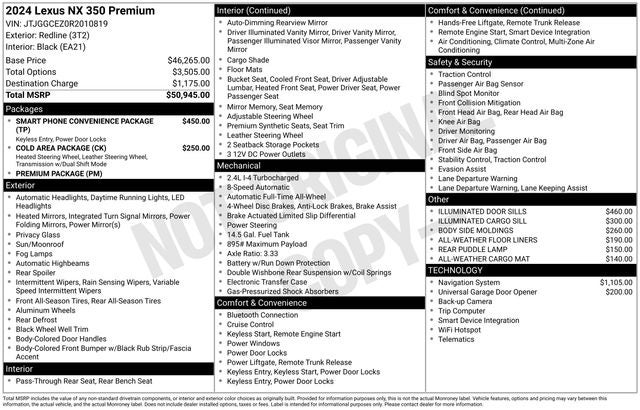 2024 Lexus NX 350 Premium