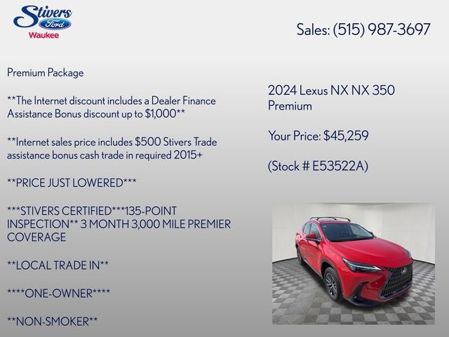2024 Lexus NX 350 Premium