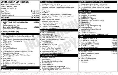 2024 Lexus NX 350 Premium