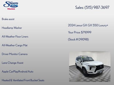 2024 Lexus GX 550 Luxury+